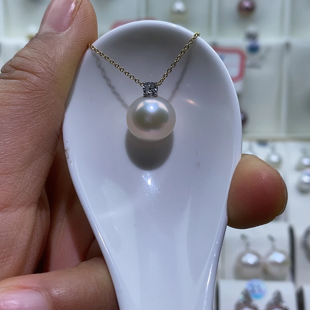 吊坠(赠链)淡水珍珠银S925镶嵌