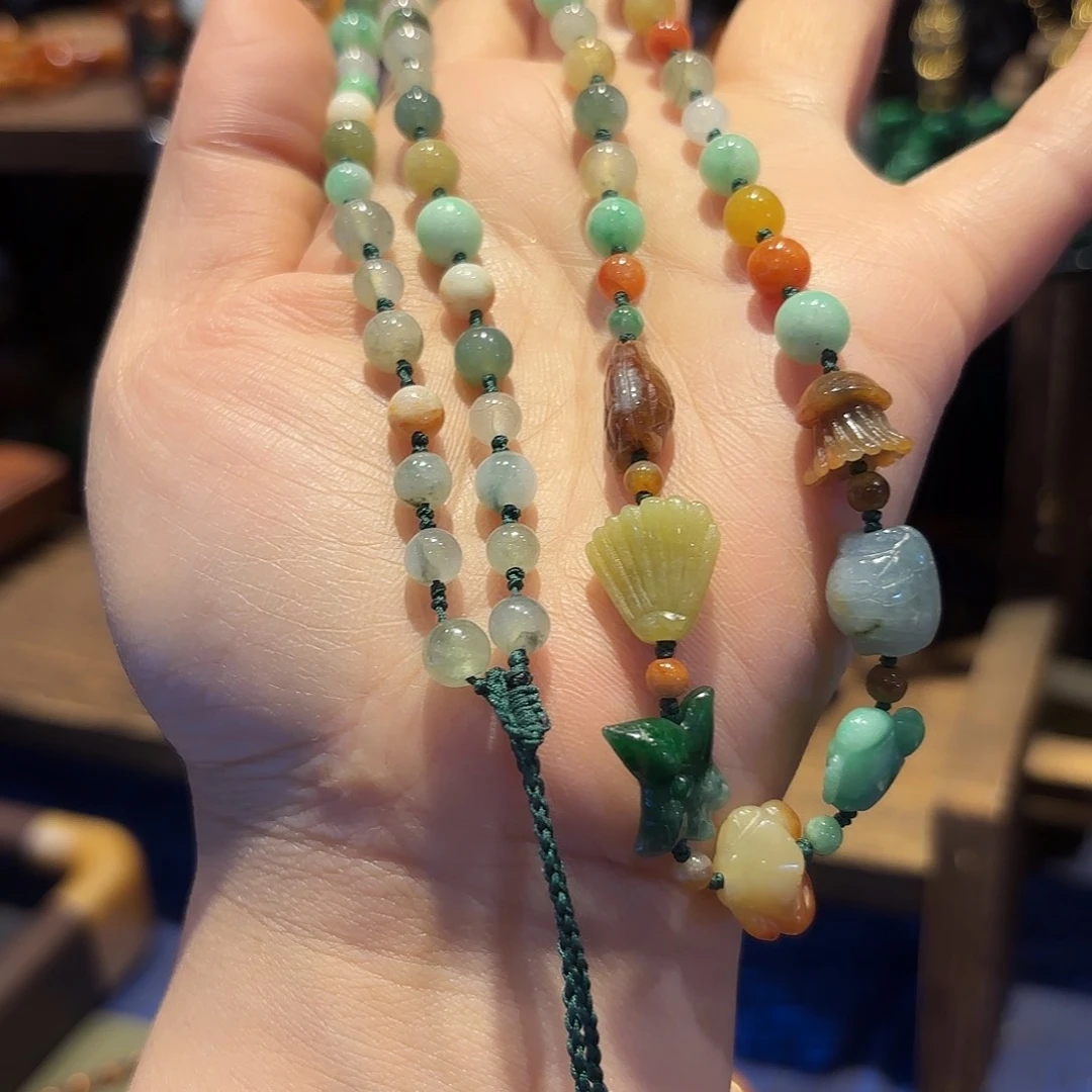 翡翠未镶嵌颈饰原创