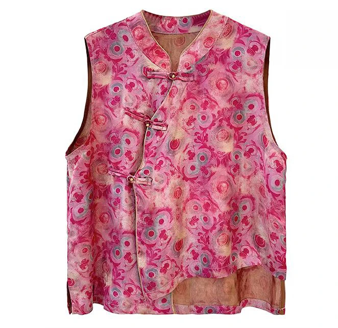 【烟柳画桥】新中式网红时尚网红炸街气质复古百搭无袖马甲