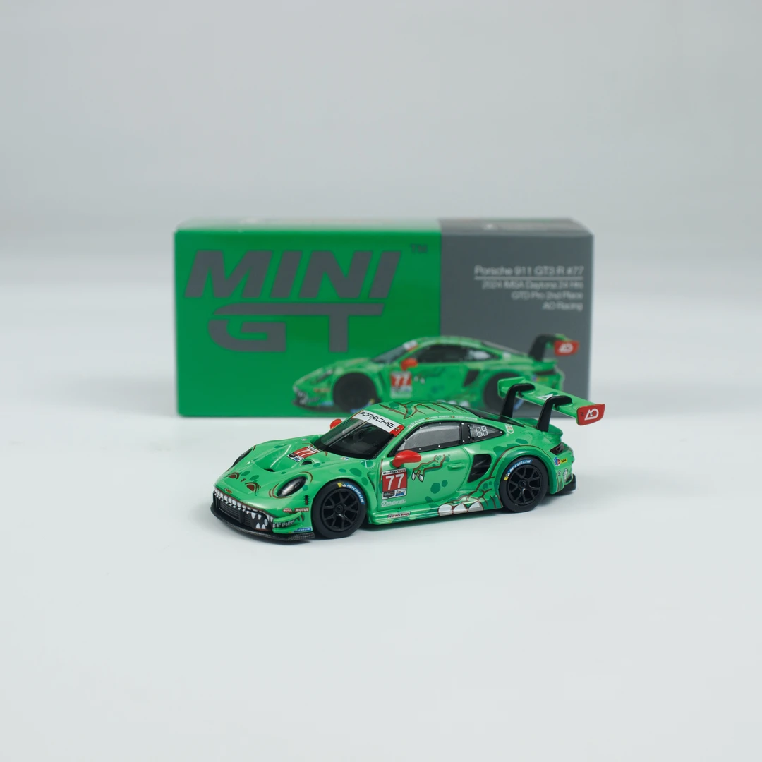 MINIGT 1:64 保时捷 911 GT3 R #77 2024 IMSA戴通拿 合金车模型