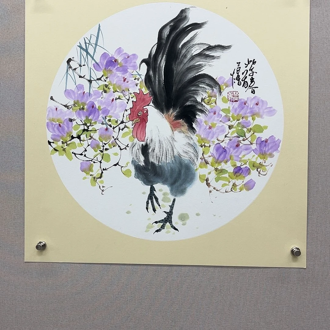 国画艺术家真人手绘
