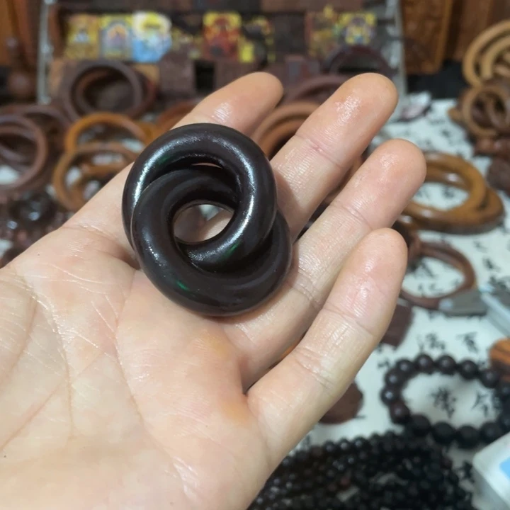 枣木所***得枣木玉化2.0乾坤圈