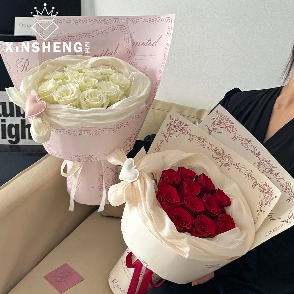 芯苼 原创洛可物语·木棉纸花店DIY节日鲜花束浪漫包花纸