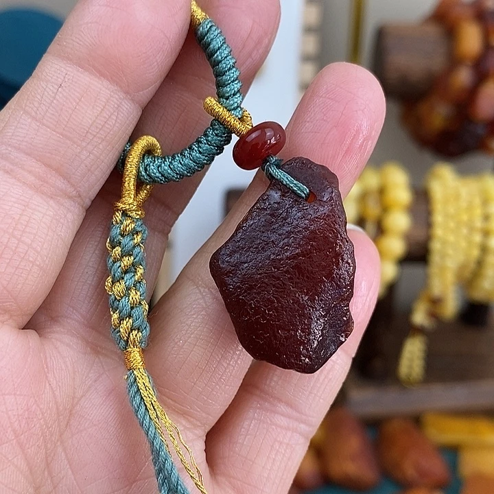 蜜蜡未镶嵌颈饰钥匙扣