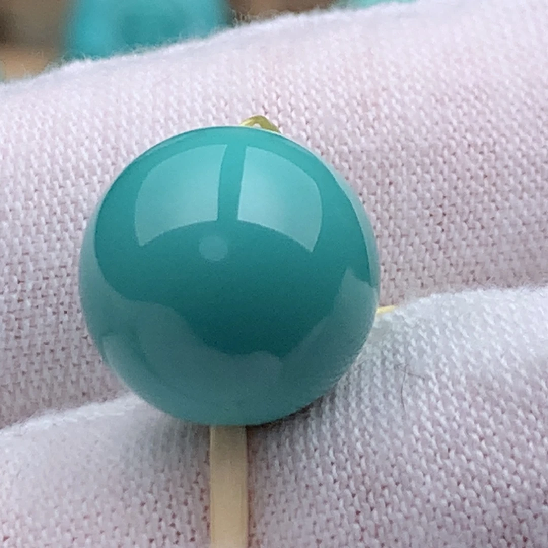 绿松石未镶嵌珠宝奇石12.5mm