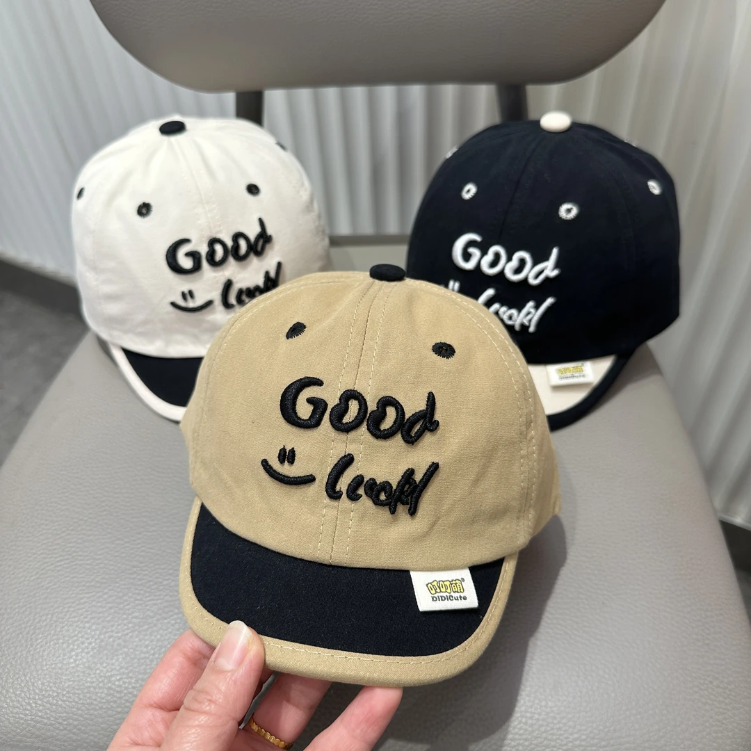 宝宝帽子刺绣鸭舌帽男女童夏季百搭遮阳帽幼儿婴儿户外宝宝帽子