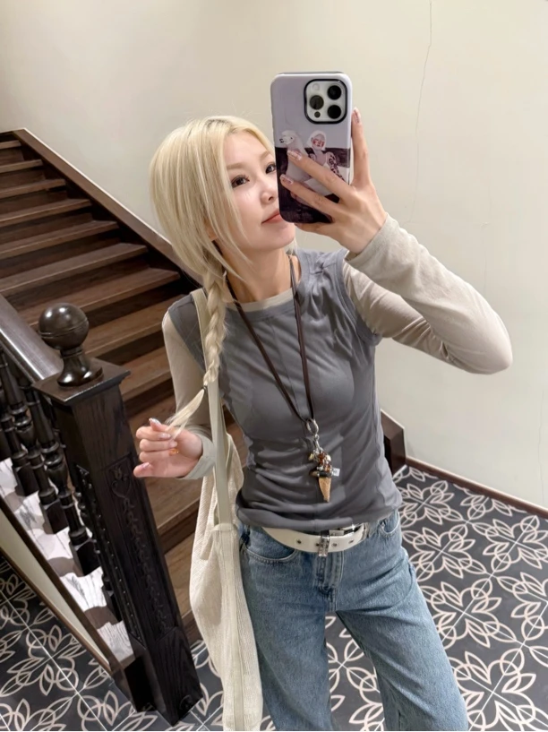 SANSTORE THE MEANING OF 修身圆领无袖上衣打底透气速干 25春夏