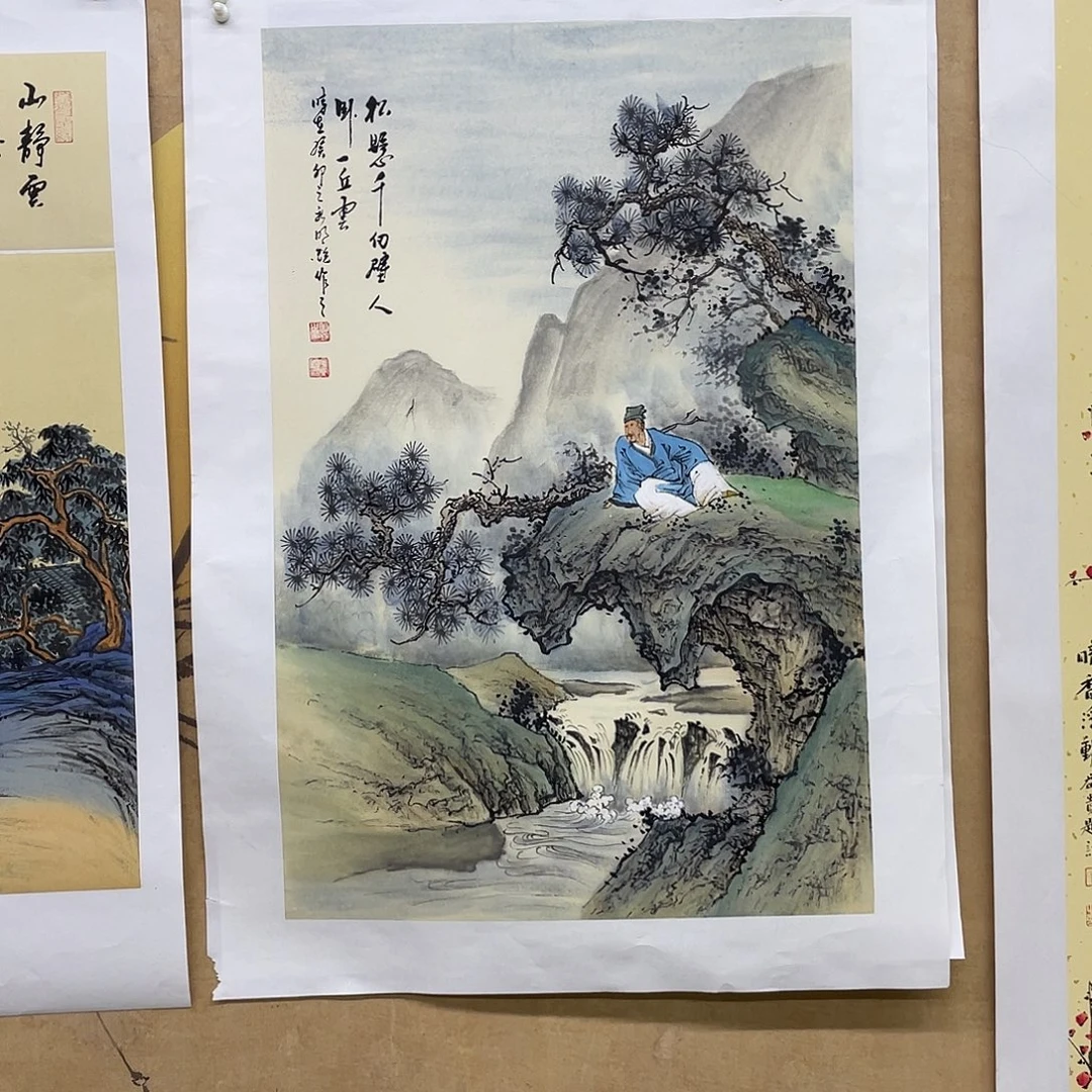 国画手绘国画，精品仿古山水