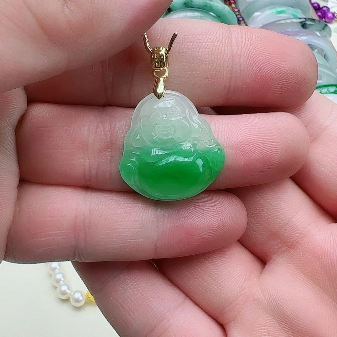 翡翠吊坠(赠链)银S925镶嵌