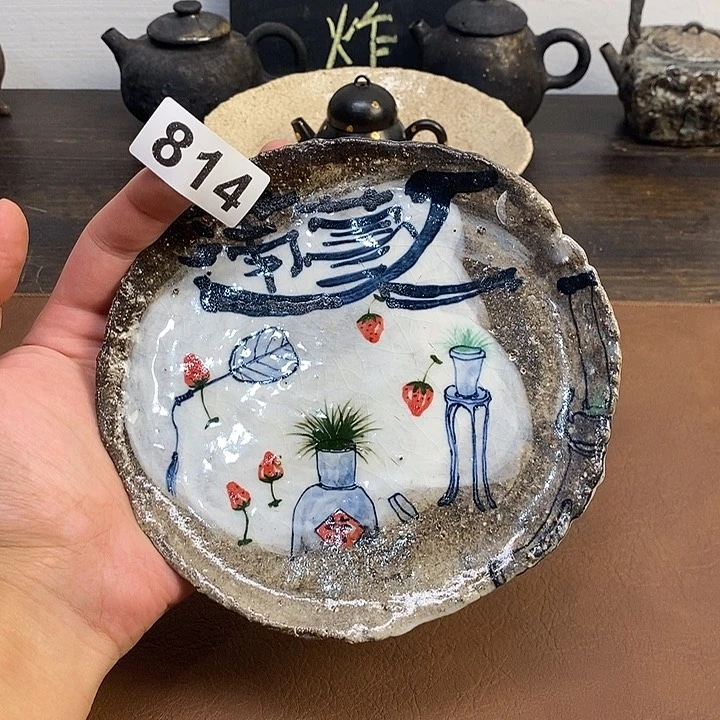 814手捏手绘壶承放漏看好拍