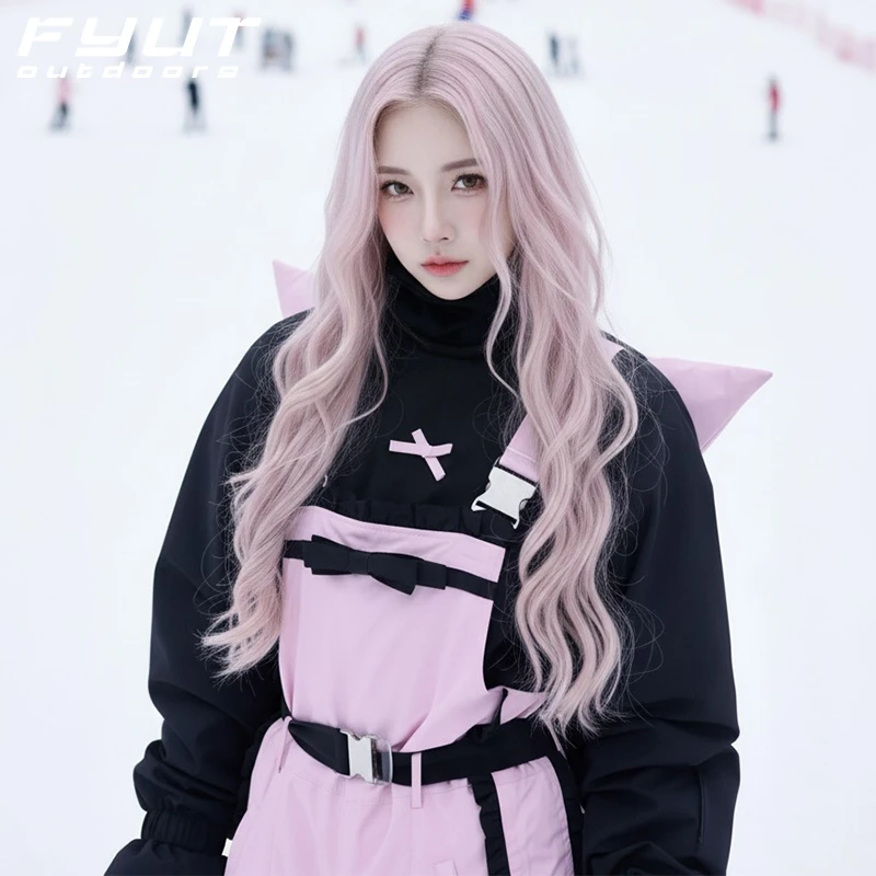 FYUT户外活动甜心滑雪服2025秋冬新款女加厚棉服防风防水单板雪服