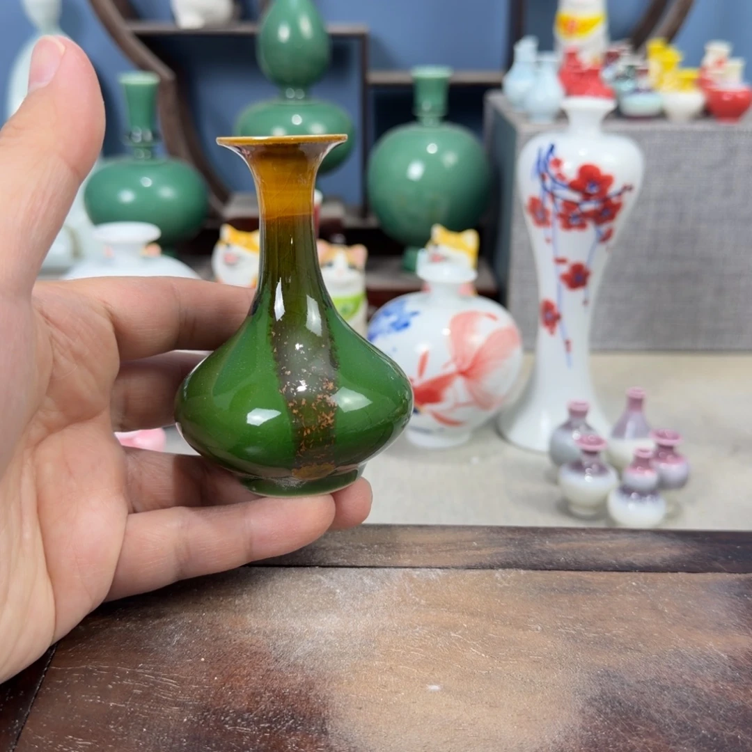 陶瓷手工小花器摆件