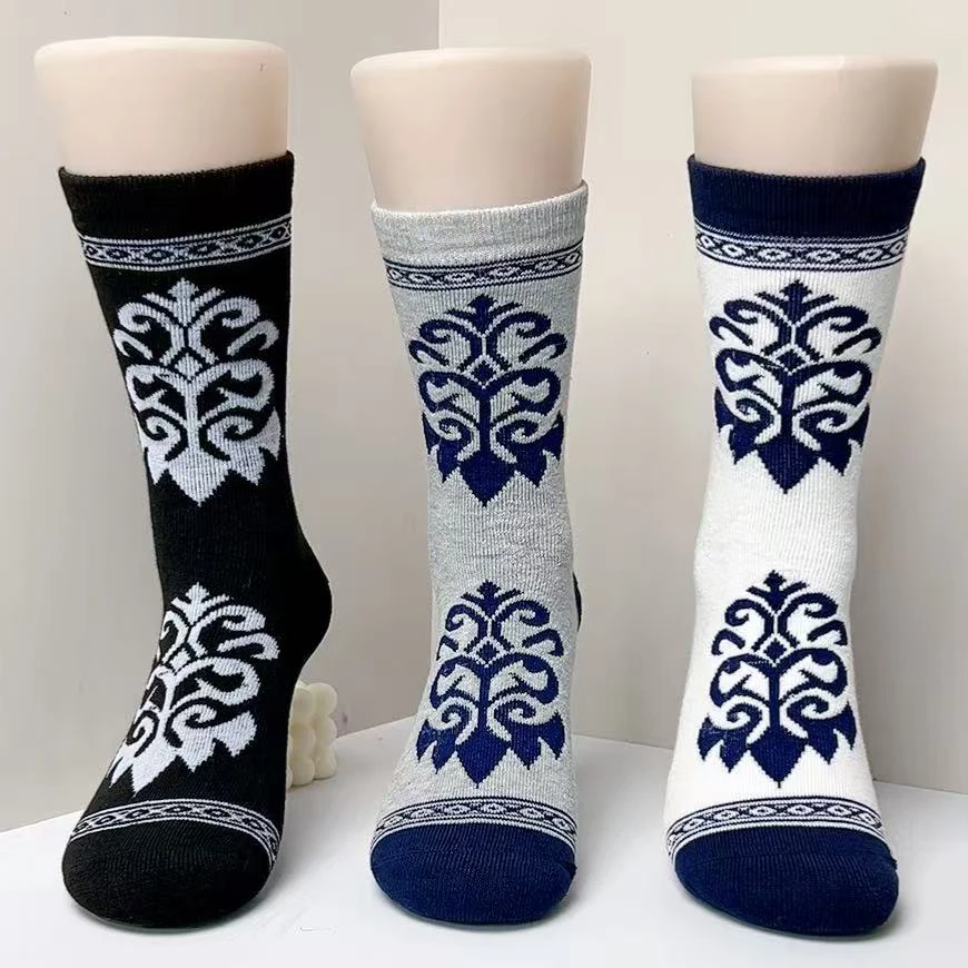 哈萨克OYU民族风加厚毛毛袜