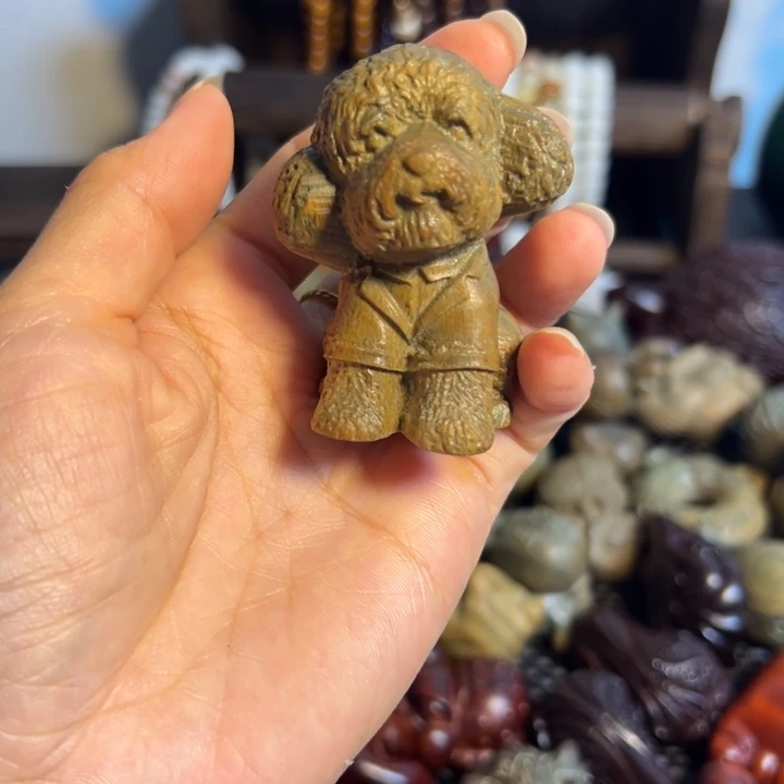 把件小叶紫檀泰迪