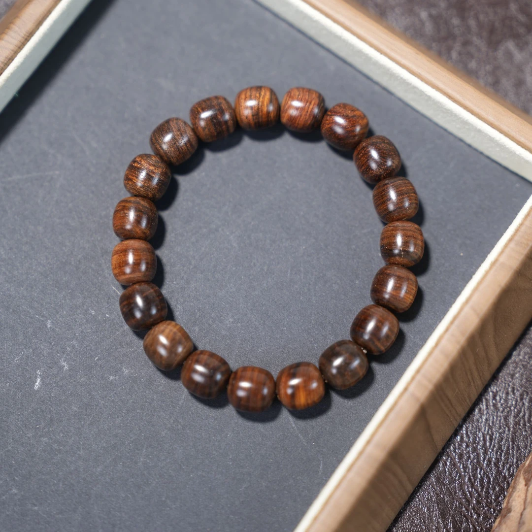 【精讲军专属】越南黄花梨1.1*1.1*19颗单圈手串06010093