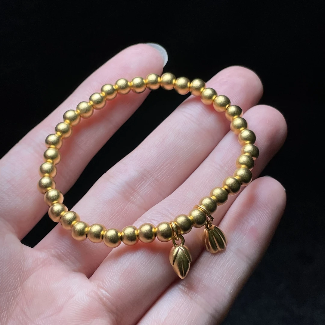 足银手链 【玉氏甄选】足银999.9古法吊莲蓬手串 CAN2780100