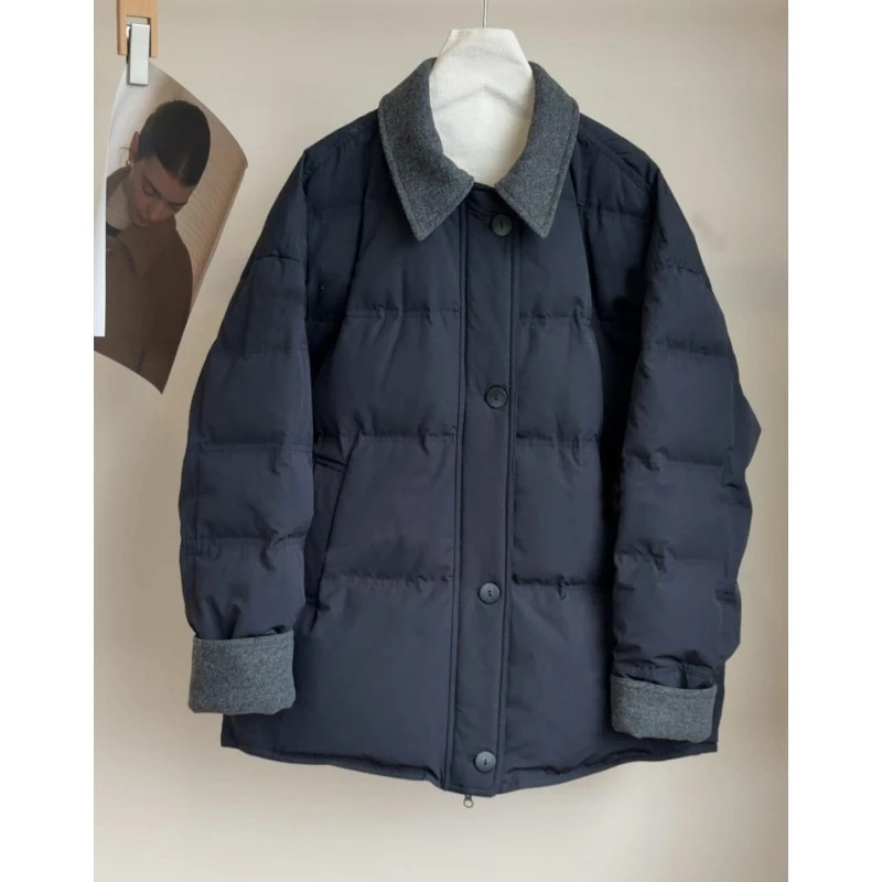 P0625巨好看的棉衣棉服女冬季新款高级感宽松保暖面包服中长款