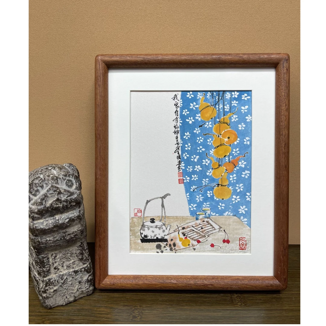 《我家自有福禄》花鸟装饰画21×27