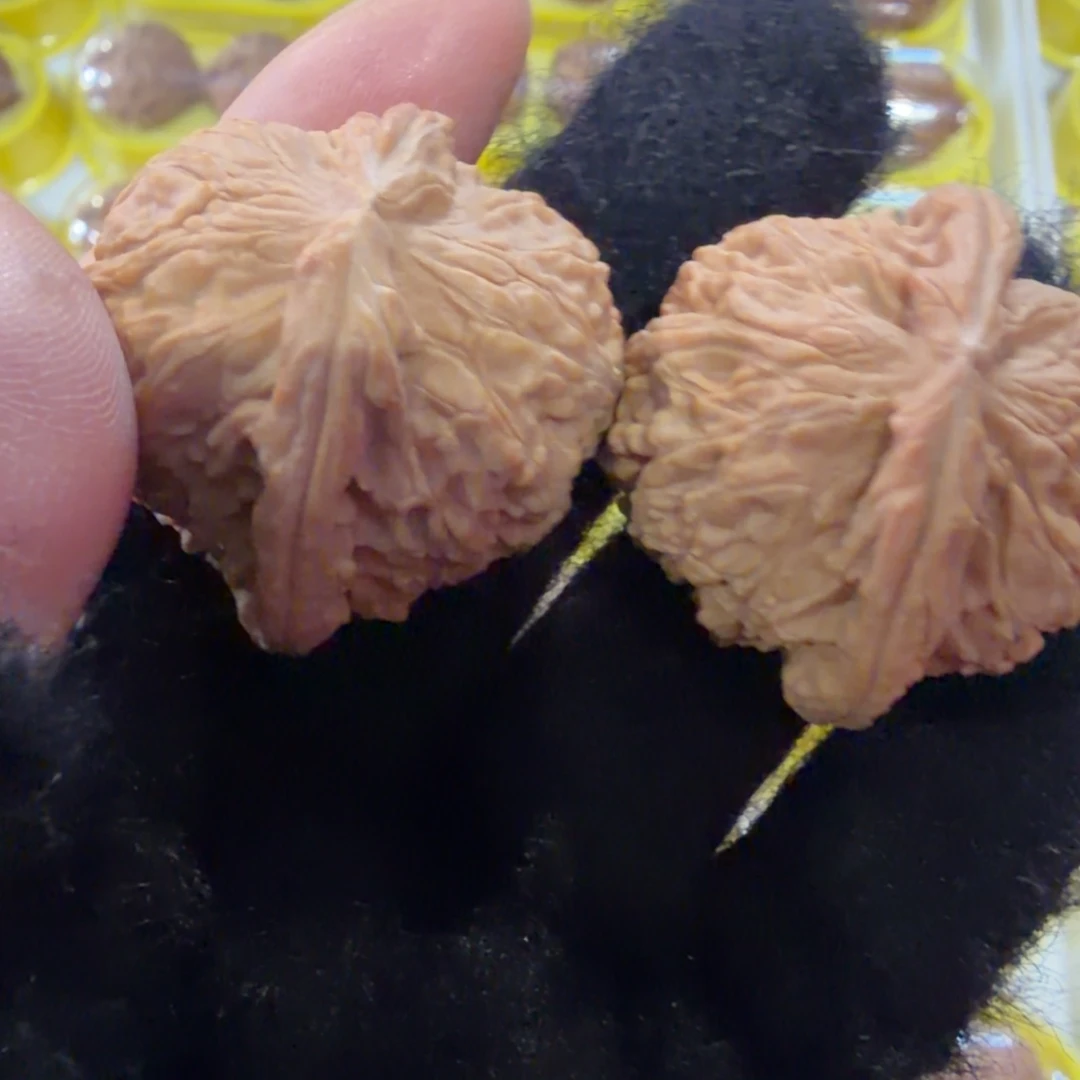 6***.文玩核桃把件白狮子