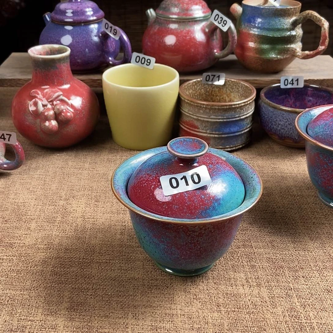 Y***Z瓷片钧瓷茶壶茶具