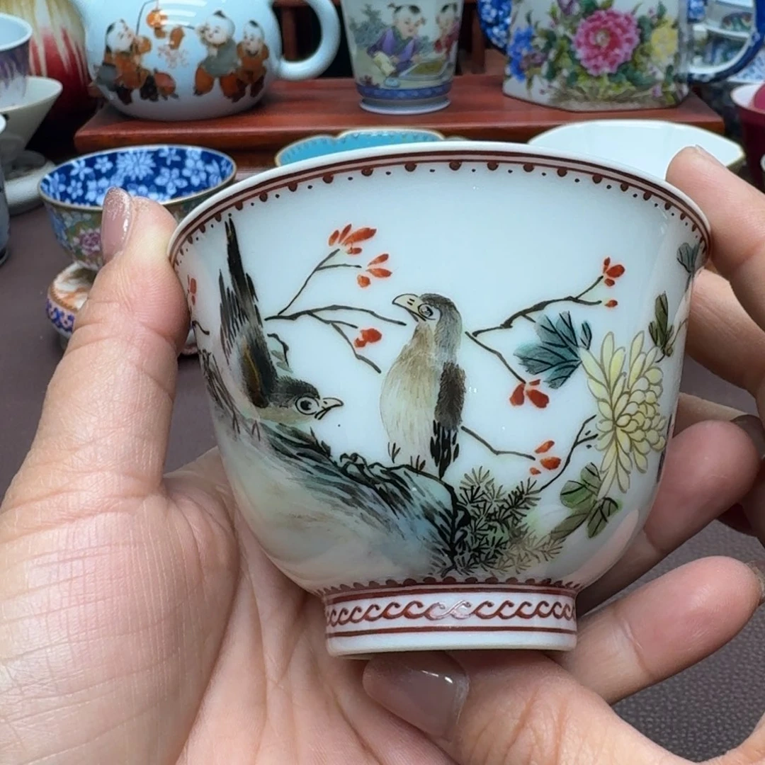 瓷片景德镇仿古手工制作精品展示