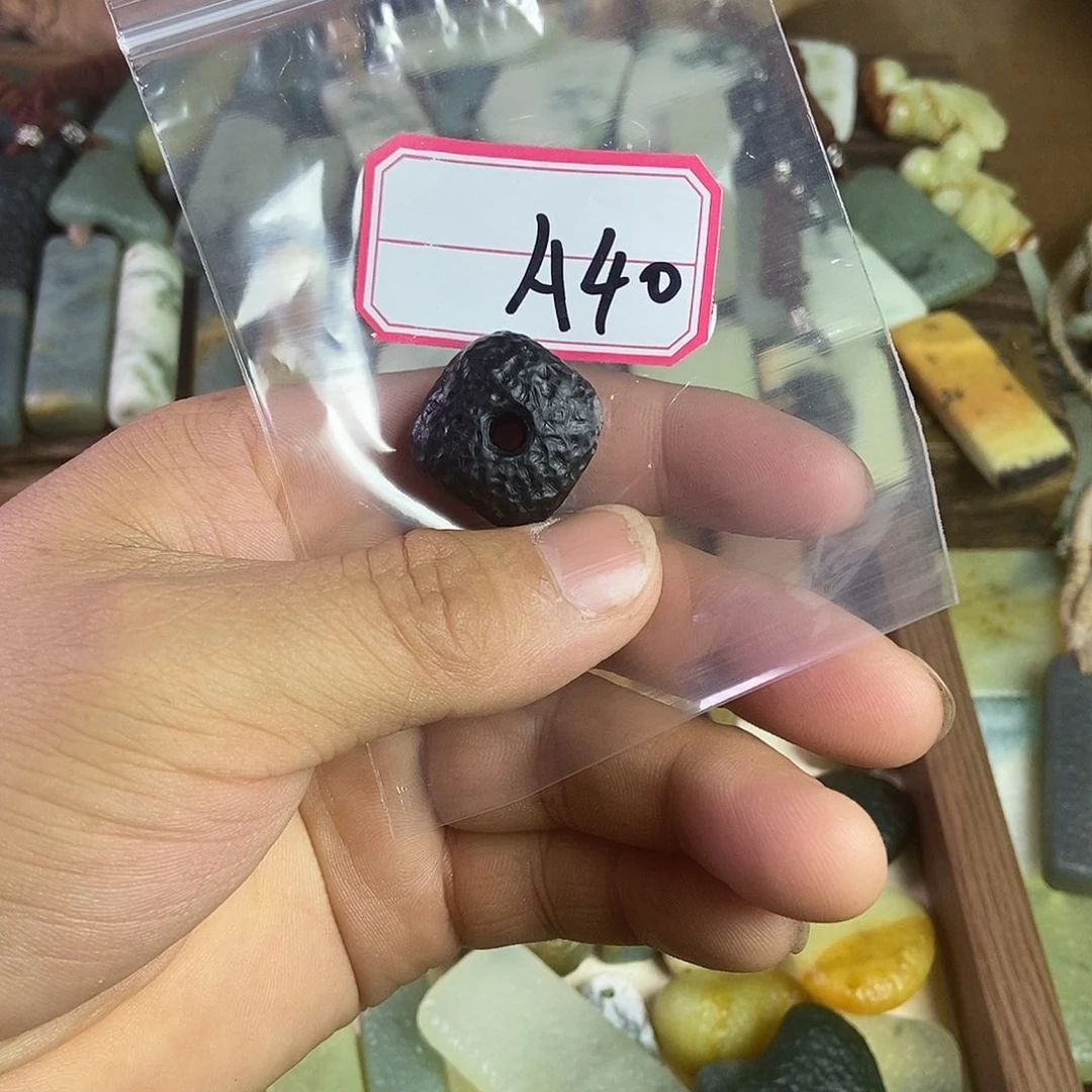 蛇纹石玉手链未镶嵌简****N