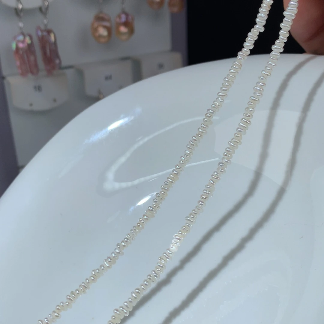 小****项链银S925镶嵌淡水珍珠