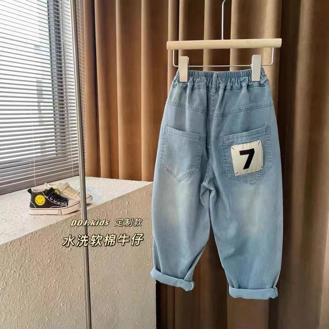 538-儿童牛仔裤男童休闲水洗软棉裤子儿童牛仔裤男童休闲
