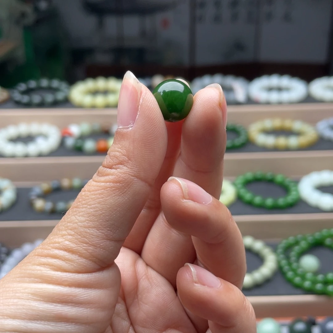 和田玉手链未镶嵌一****忆单珠12