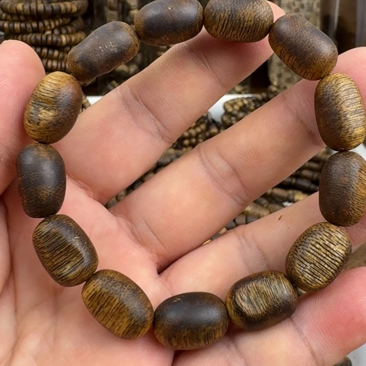 手串沉香金沙叶手串8克加