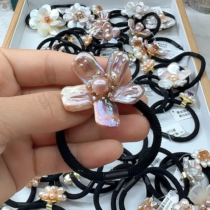 未镶嵌发饰淡水珍珠