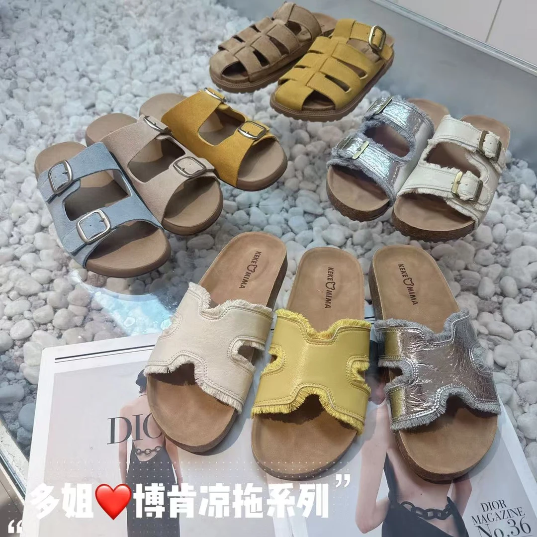 【多姐自卖】清仓❤博肯凉拖鞋8805~专磨皮康底！夏休闲凉鞋拖鞋鞋子