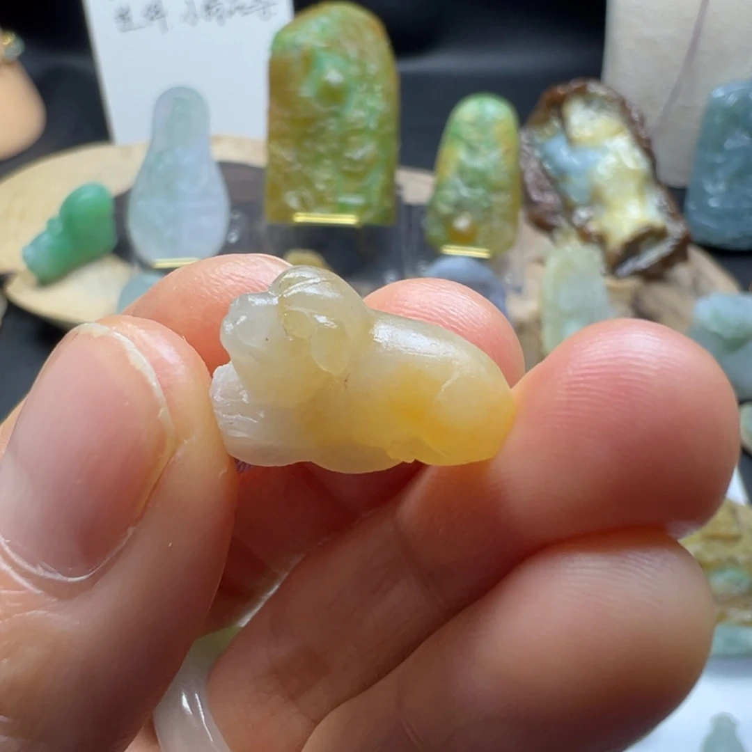 定制翡翠未镶嵌缅甸翡翠Ａ活挂件