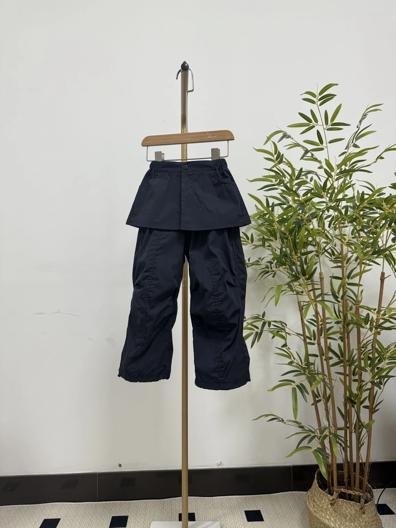 BX女童休闲春夏工装风简约女纯色时尚夏季通用运动女童夏季薄裤