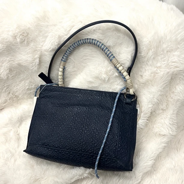 95新 LOEWE/罗意威 罗意威深蓝色单肩包/4537879