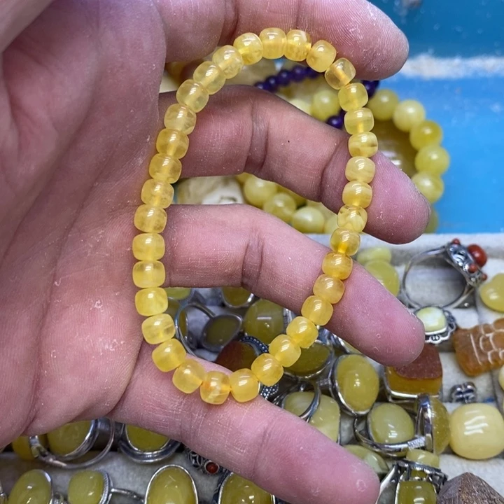 蜜蜡裸石未镶嵌多样性发货