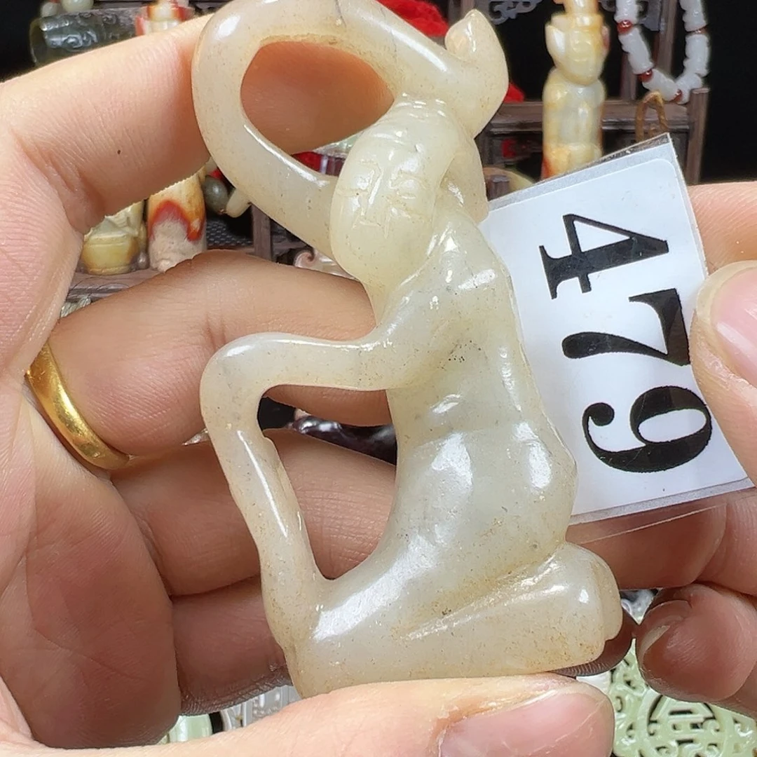 和田玉未镶嵌挂件