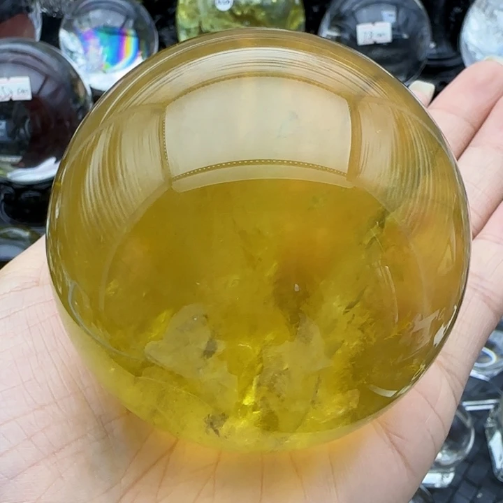 天然水晶球Y37未镶嵌水晶天然7.2公分