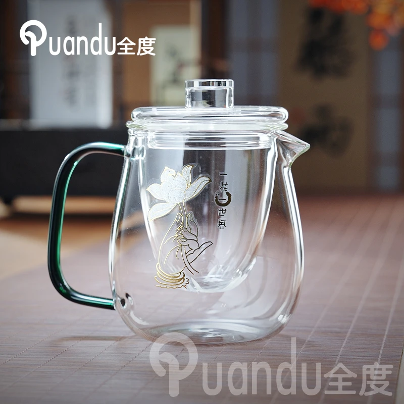 玻璃茶壶耐热玻璃泡茶壶花茶壶可明火加热煮茶壶企鹅壶