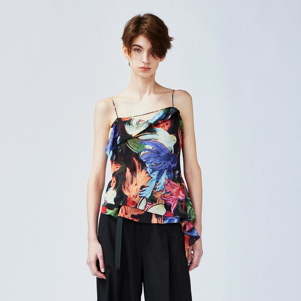 UOOYAA/乌丫2025春季新款「金鱼」超现实电子金鱼吊带 9130