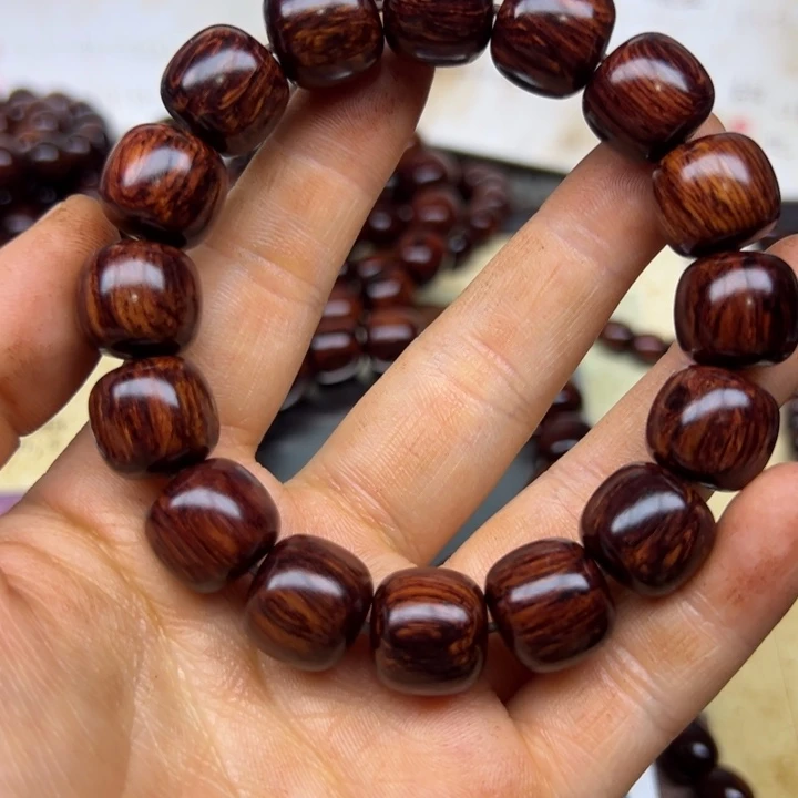 是***～手串/手链花梨木类海南红降1314老型黑金天花板超一档75