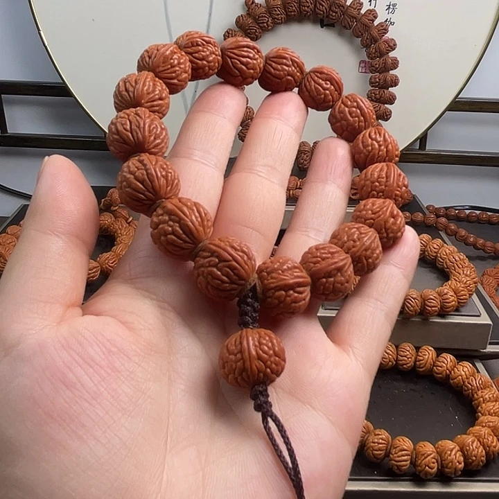 桃核吊坠龙纹桃核荔枝