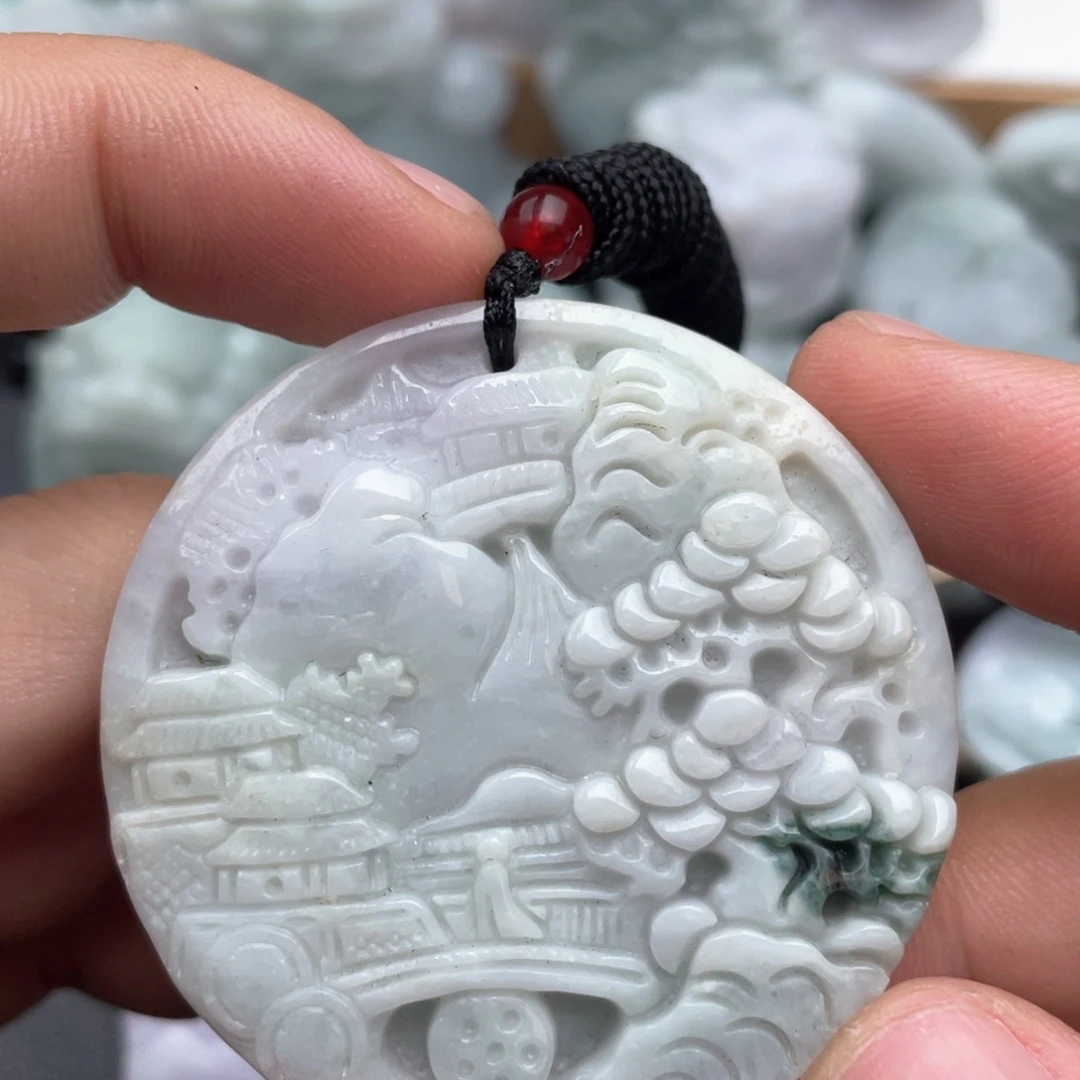 翡翠未镶嵌吊坠(不含链)