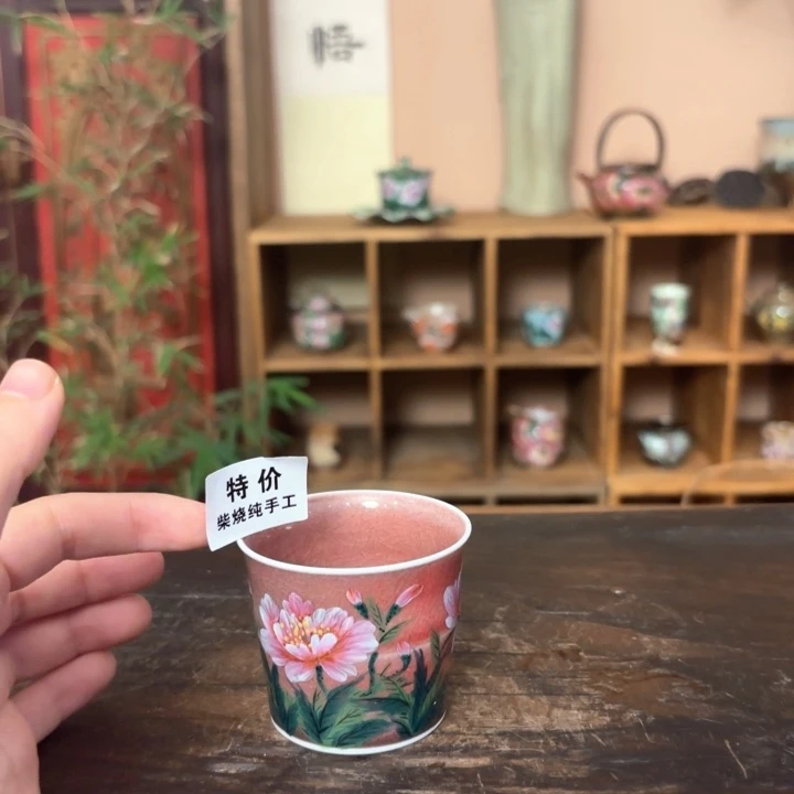 柴烧纯手工手绘陶瓷