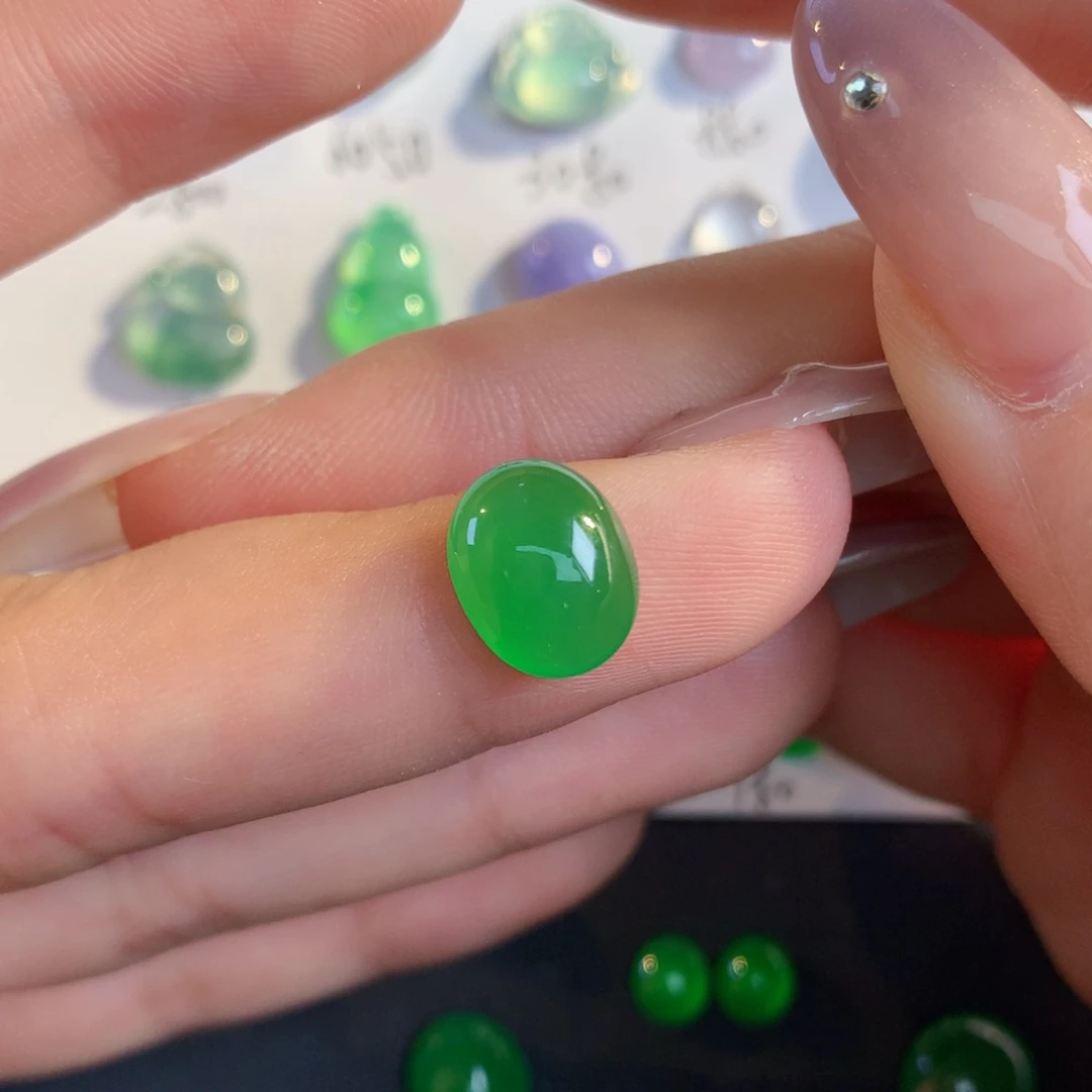 翡翠散珠翡翠翡翠10.4-8.4-3.8