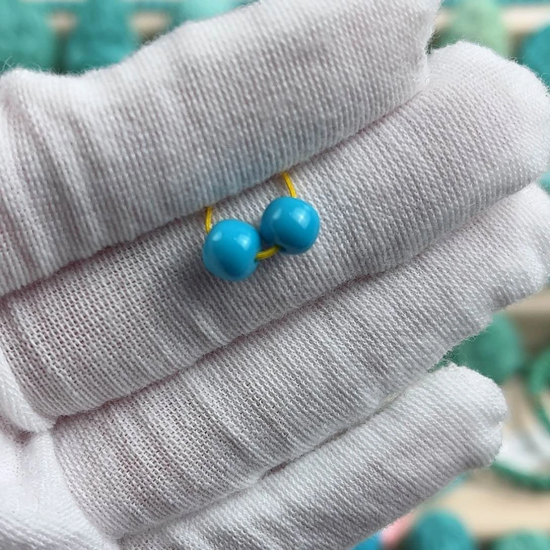 未镶嵌绿松石尺寸6.3mm