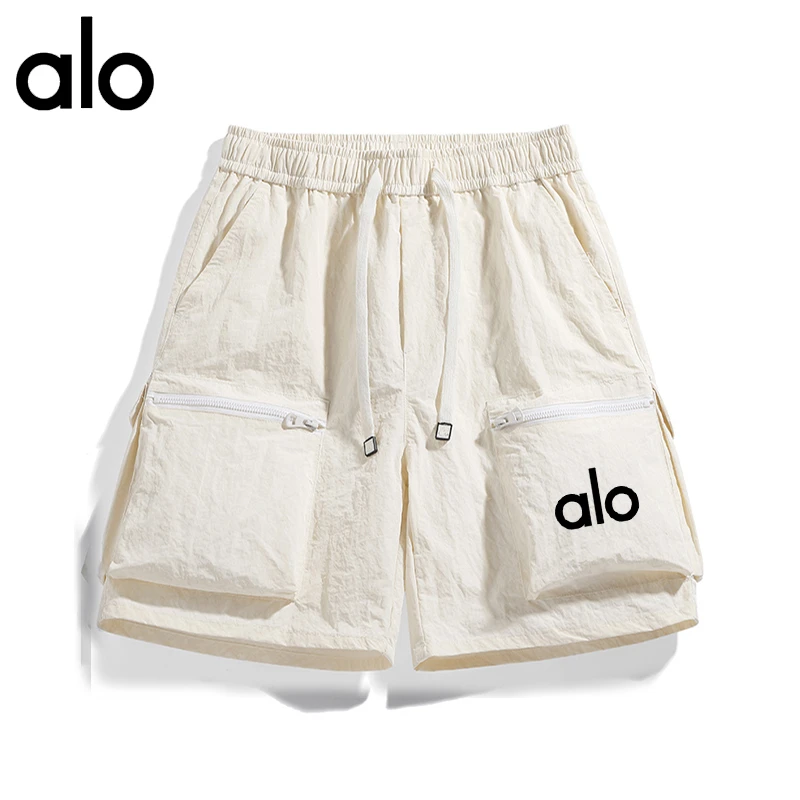 alo休闲裤潮流五分裤工装裤时尚速干通用夏季百搭短裤显高短裤