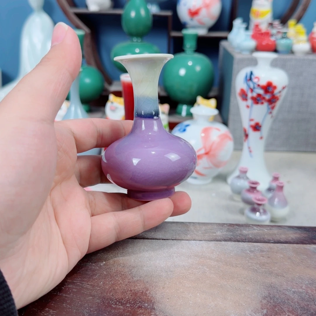 陶瓷手工小花器摆件