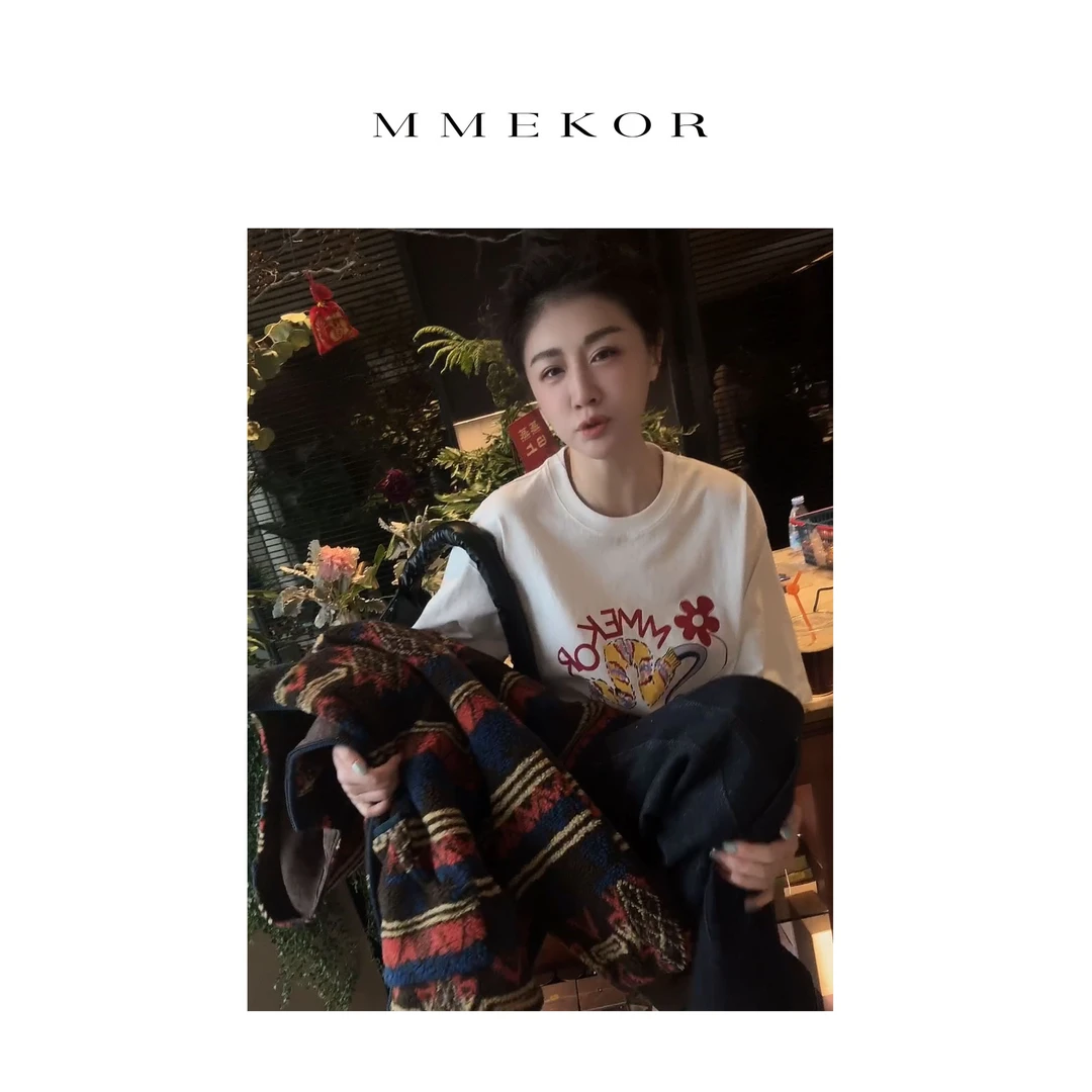 MMEKOR“小花蛇”T恤 2025新款活力常青藤休闲短袖 89279