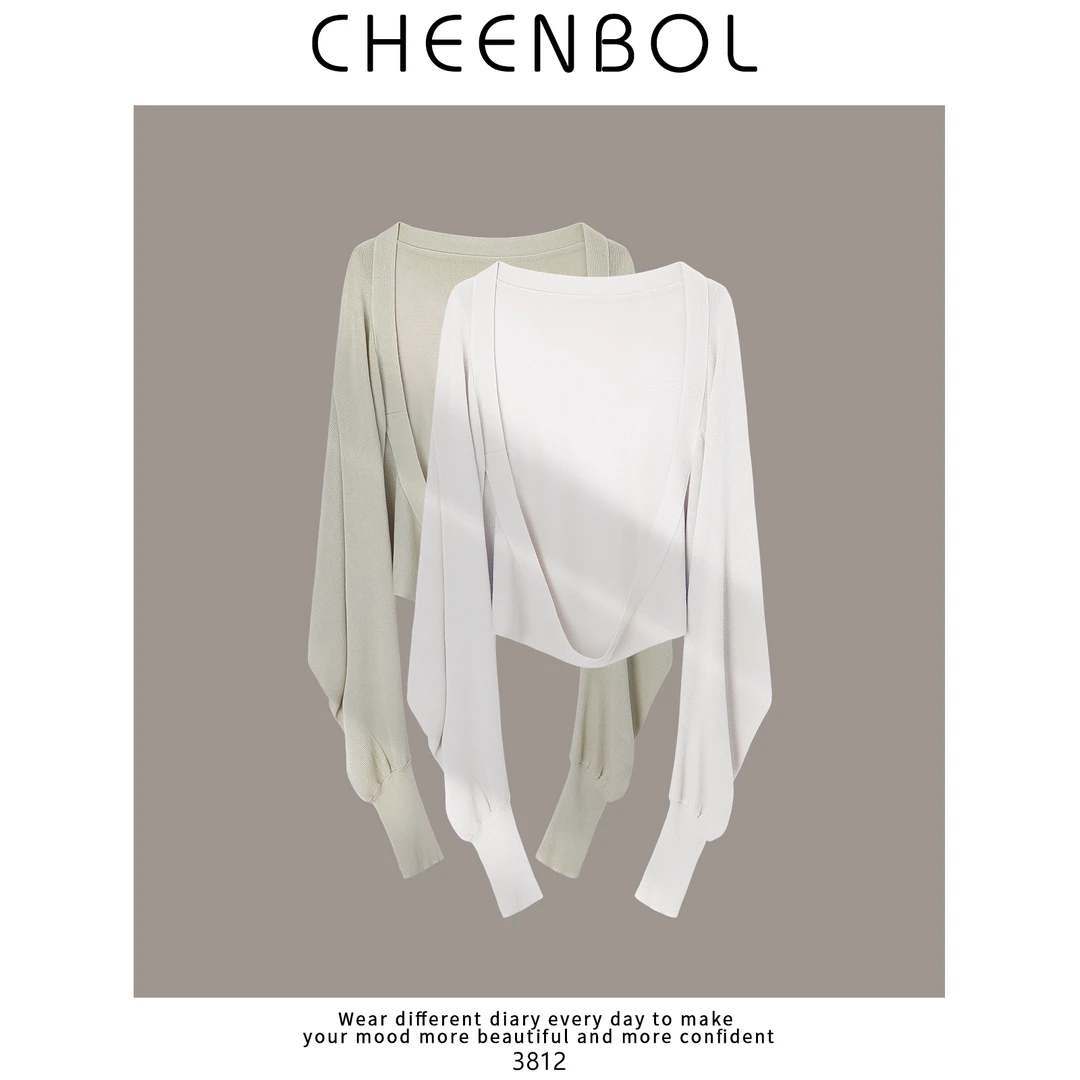 【闹姐推荐】3812短款披肩开衫外套女春夏款薄款防晒上衣外搭空调衫